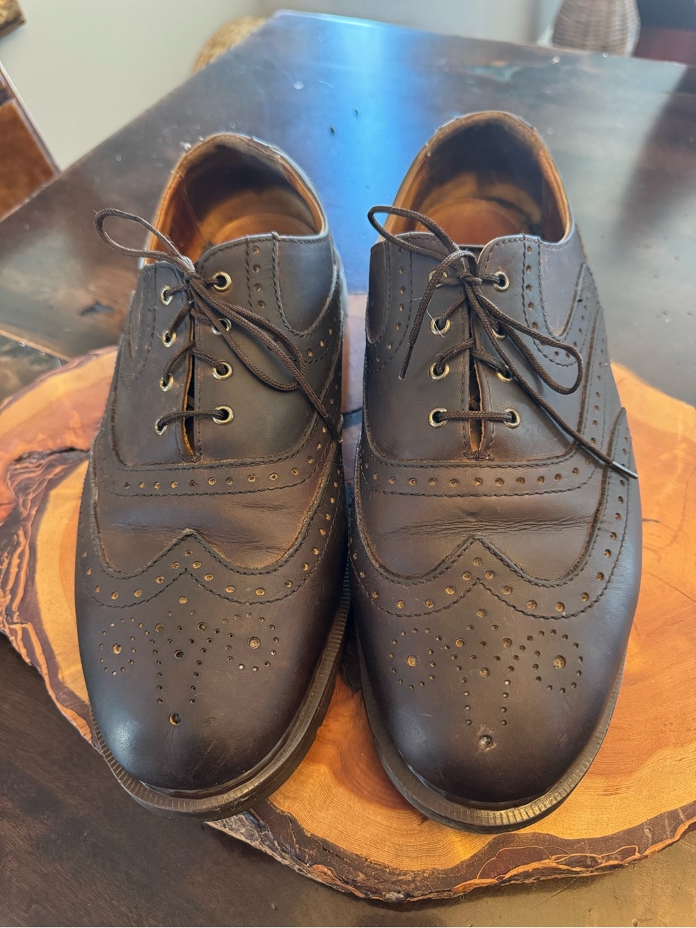 Dr. Martens Made in England Men's Brogue Oxford Shoes